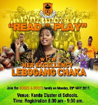 Lebogang Chaka to speak to students of the cluster of schools on May 29