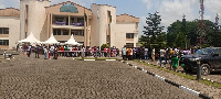 Delegates at the centre