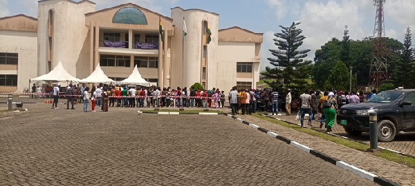 Delegates at the centre