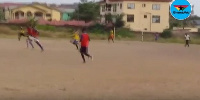 The youth enjoying their football at the Sakaman PCG park