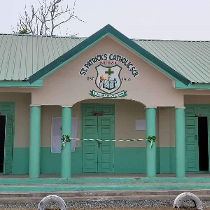 The newly built six -unit classroom block for Half Assini Catholic School