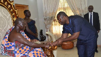 New BOST MD in a handshake with Otumfuo