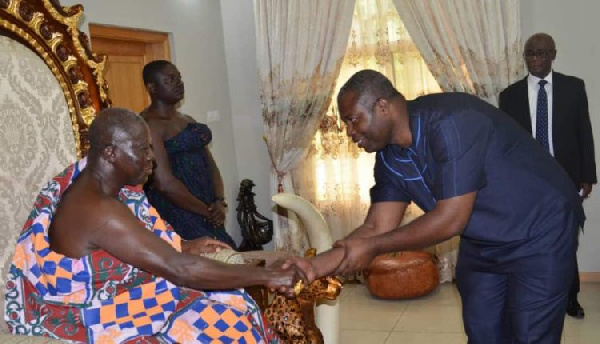 New BOST MD in a handshake with Otumfuo