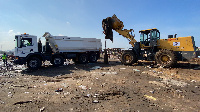 Part of Agbogbloshie market being cleared