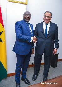 Dr Hafez Ghanem with Dr Bawumia