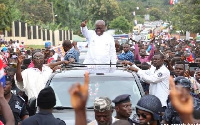 Nana Addo Dankwa Akufo-Addo, NPP Flag bearer on a campaign tour