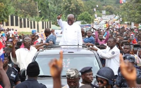 Nana Addo Dankwa Akufo-Addo, NPP Flag bearer on a campaign tour