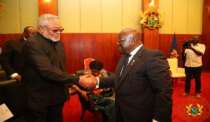 President Nana Addo Dankwa Akufo-Addo and Former President John Rawlings