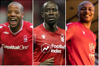 Junior Agogo, Albert Adomah and Andre Ayew