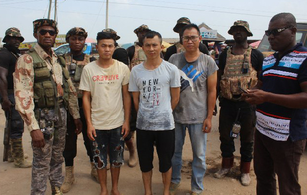 Some Chinese nationals who were arrested recently by Operation Vanguard