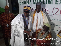 Alhaji Pro-Umar Abubakar receiving his award