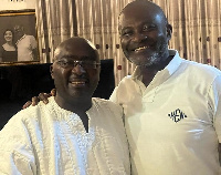 Vice President Dr Mahamudu Bawumia (left) and Assin Central legislator, Kennedy Agyapong