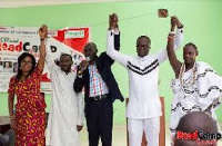 Hon. Jennifer Dede Afagbedzi; Nii Afutu Brempong IV and others at the launch