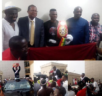 Richard Commey received a red-carpet treatment on his return