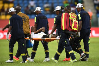 Baba Rahman was taken off in the match against Uganda