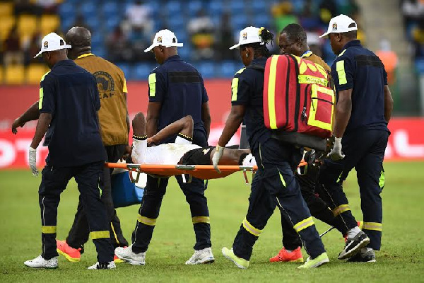 Baba Rahman was taken off in the match against Uganda