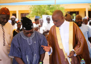 Haruna Iddrisu (right) expressed gratitude to the SOS Children’s Villages