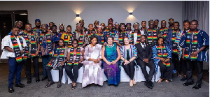 2024 Mandela Washington Fellows with Ambassador Virginia Palmer