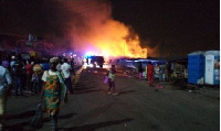 The fire which started at footwear manufacturing area at the main entrance