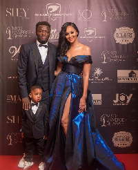 Sulley Muntari and his family