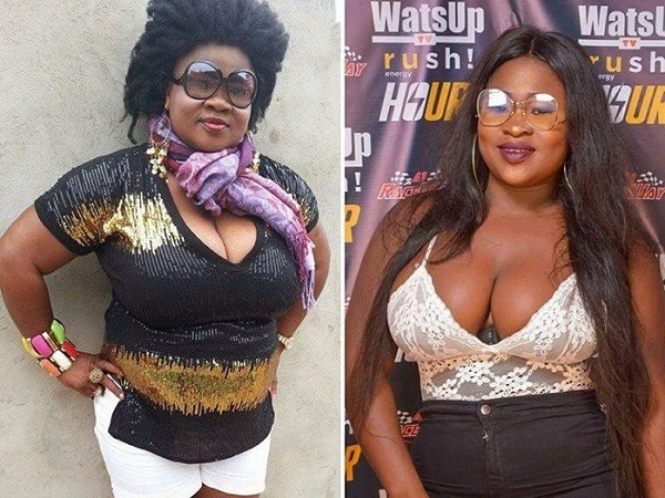 Sista Afia  and Mercy Asiedu flaunting their boobs