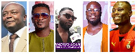 From left ( Abedi, Gyan, Asamoah, Appiah and Badu)