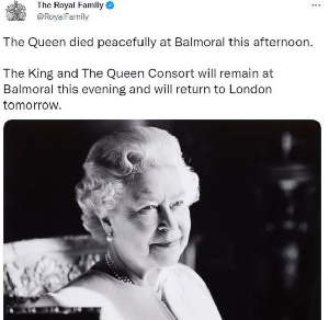 Queen Elizabeth Dead Statement