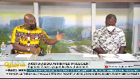 Murtala (l) and Akomea on the Good Morning Ghana set