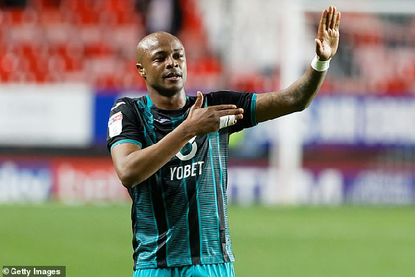 Ayew scored the consolation goal in their 3-1 defeat at Brentford