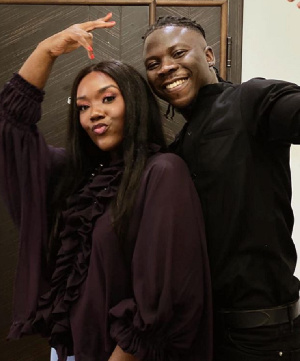 Dancehall artiste Stonebwoy and wife, Dr. Louisa Satekla