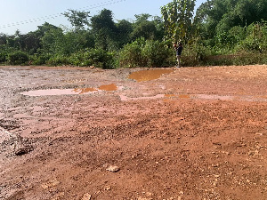 Poor roads at Ayanfuri