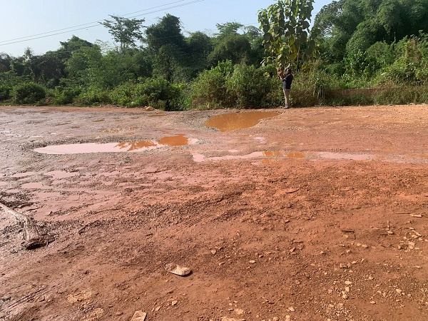 Poor roads at Ayanfuri