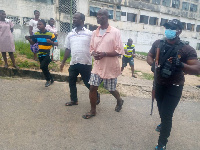 Accused Tufuhene leaving the court premises