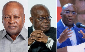 John Dramani Mahama, Nana Addo Dankwa Akufo-Addo and Mahamudu Bawumia