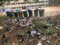 Many places throughout Ghana are very dirty because people throw away waste indiscriminately