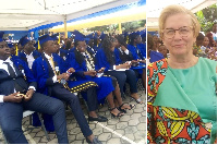 Susan Boateng with some of her graduates