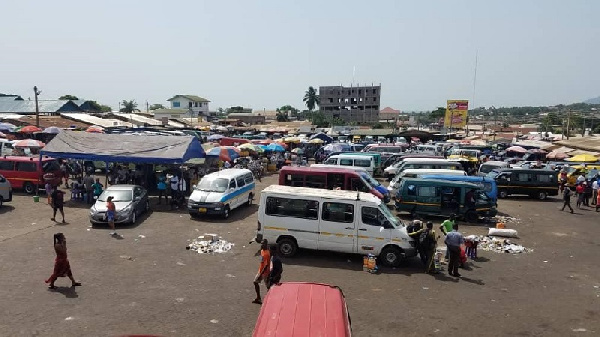 Some of the vehicles grounded at the station