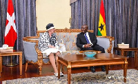 Queen of Denmark, Margarethe II with Vice President Dr. Mahamadu Bawumia