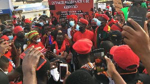 Some Ghanaians took to the streets to register their displeasure about the state of the country