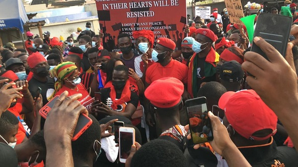 Some Ghanaians took to the streets to register their displeasure about the state of the country