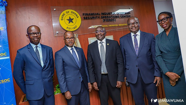 Dignitaries at the commissioning Financial Industry Command Security Operations Centre