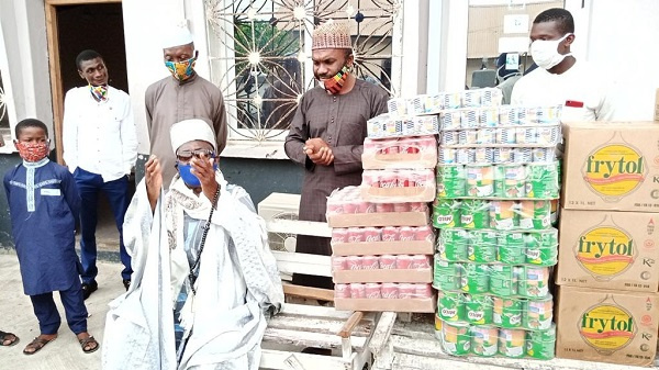 Food items donated to the Muslim Community at Sekondi Zongo