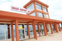 A cross-section of the Obuasi airport