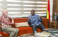 Dutch Ambassador to Ghana, Jeroen Verheul and Lands Minister, Samuel Abu Jinapor