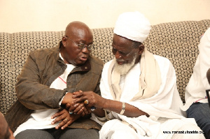 President Akufo-Addo and Sheikh Osman Nuhu Sharubutu, National Chief Imam