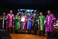 Lawyer Michael A. Y. N. N. Oquaye was awarded Doctor of Science (Honoris Causa)