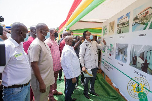 President Nana Addo Dankwa Akufo-Addo on Wednesday cut sod for the construction of the Ghana Awards