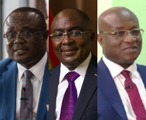 Joseph Osei-Owusu, Dr Mahamudu Bawumia,  Osei Kyei-Mensah-Bonsu (from left to right)