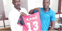 Ghanaian striker Gabriel Dadzie during the signing