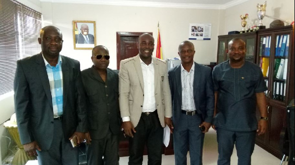 Kwesi Appiah and Ghana FA officials meet Sports Minister Isaac Asiamah.